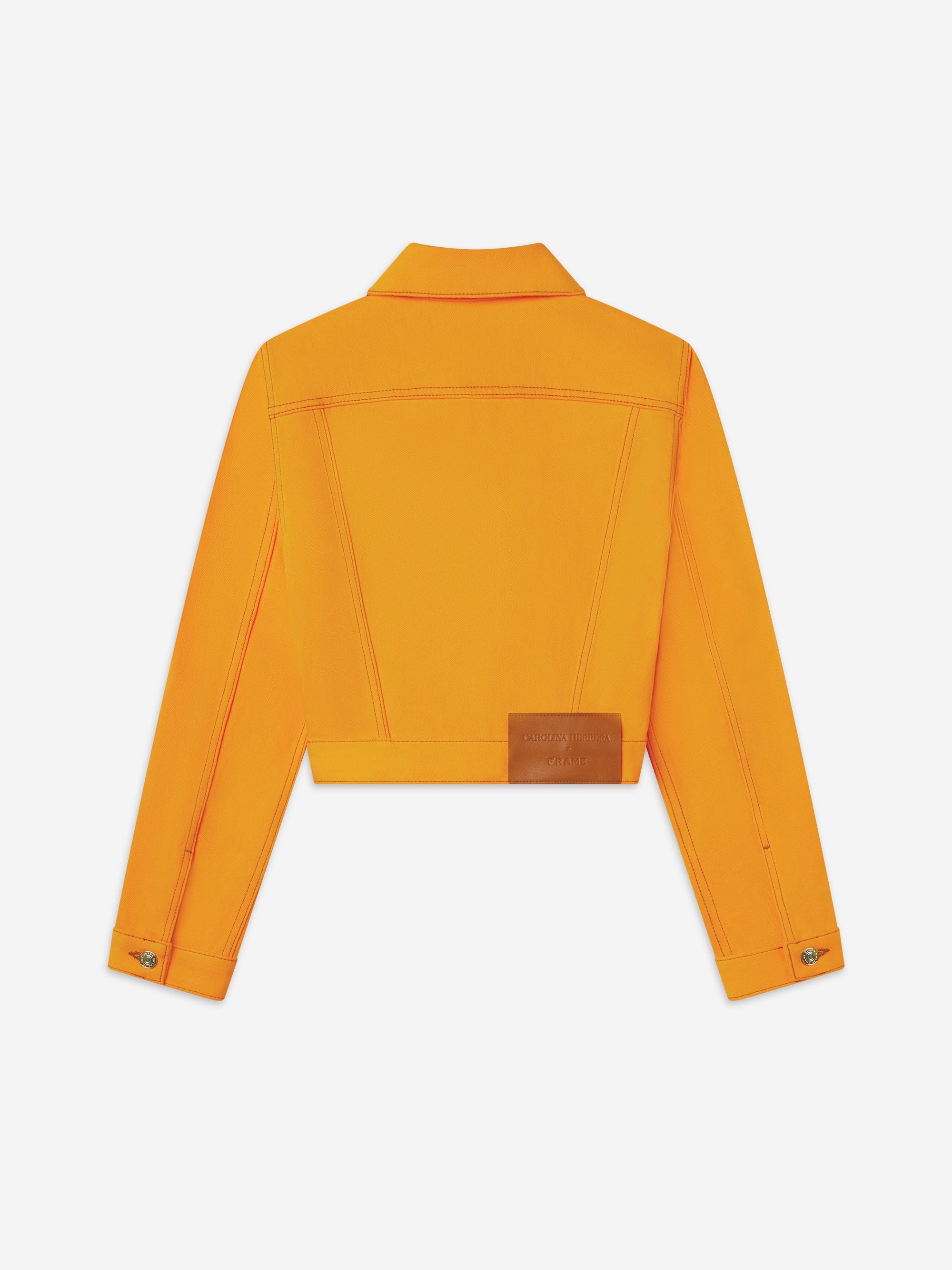 The Tailored Denim Jacket in Marigold - 4