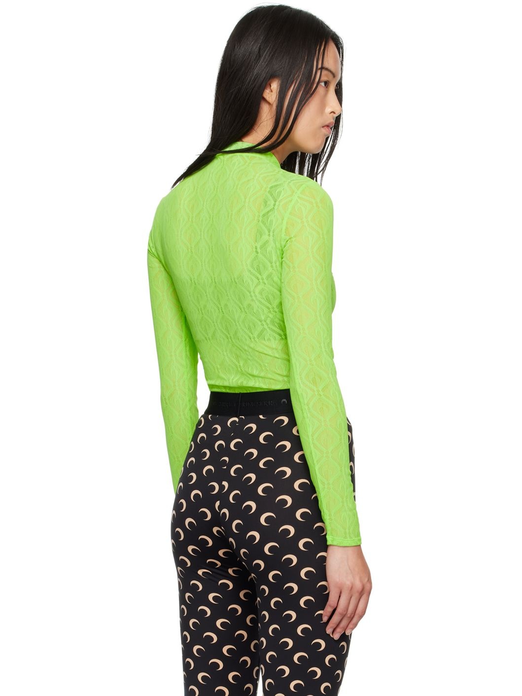 Green Moon Diamond Second Skin Long Sleeve T-Shirt - 3