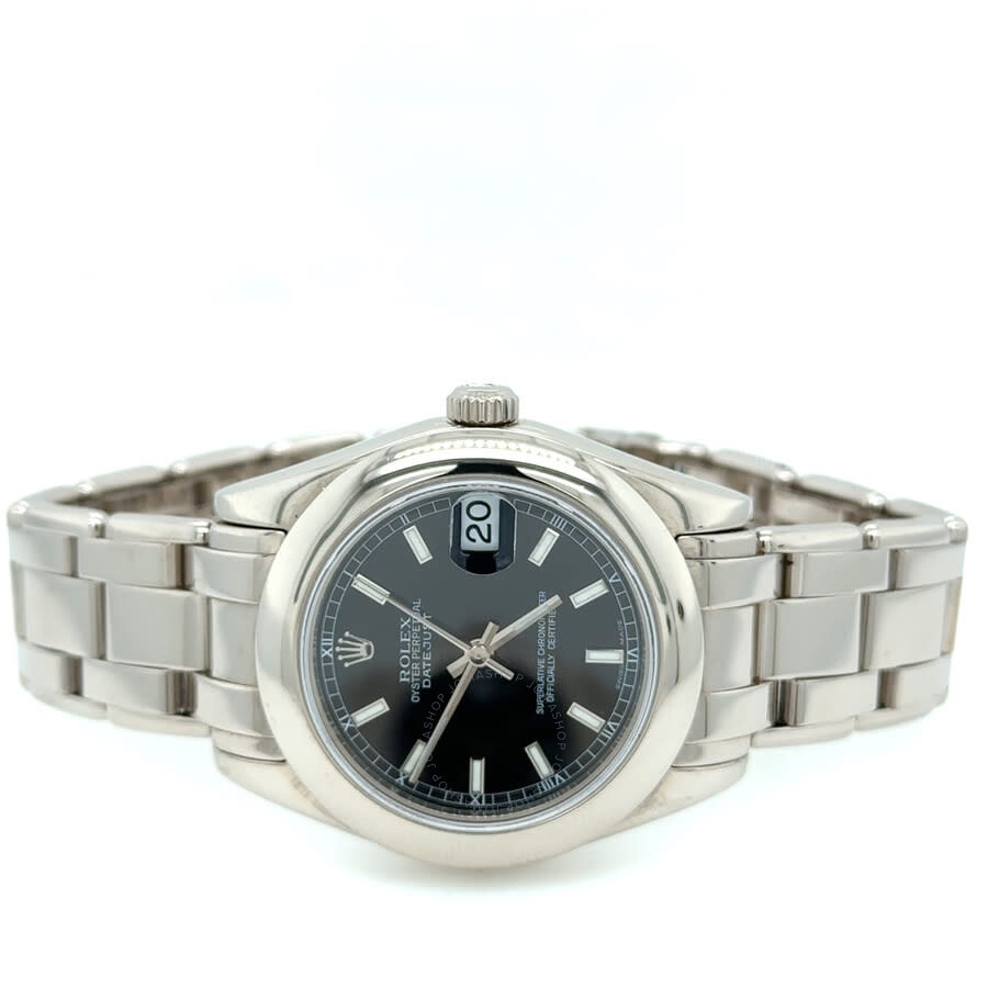 Pre-owned Rolex Lady Datejust Automatic Black Dial Ladies Watch 81209 BKSPM - 5