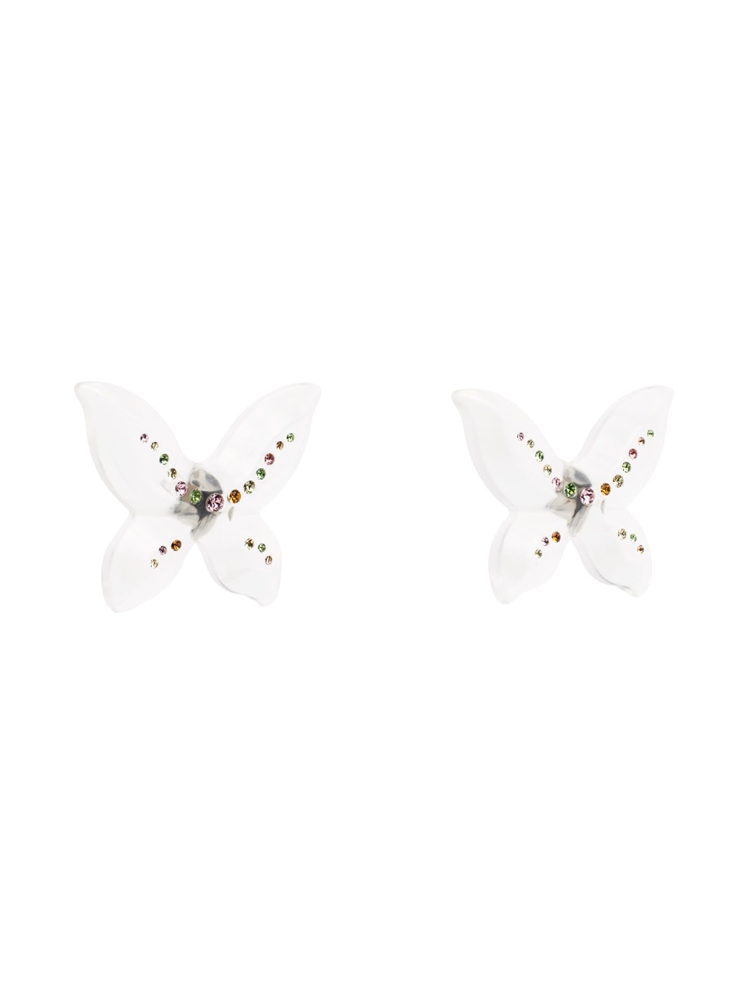 Transparent Farfalla Earrings - 2