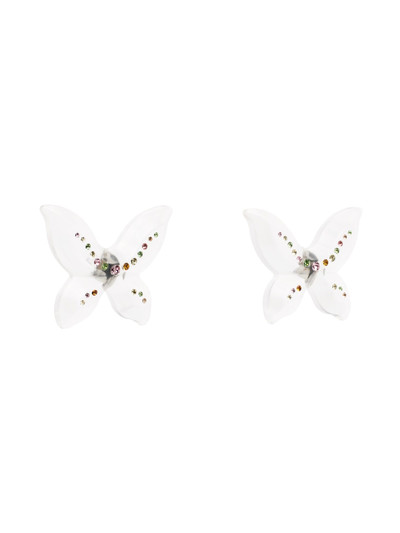 Blumarine Transparent Farfalla Earrings outlook