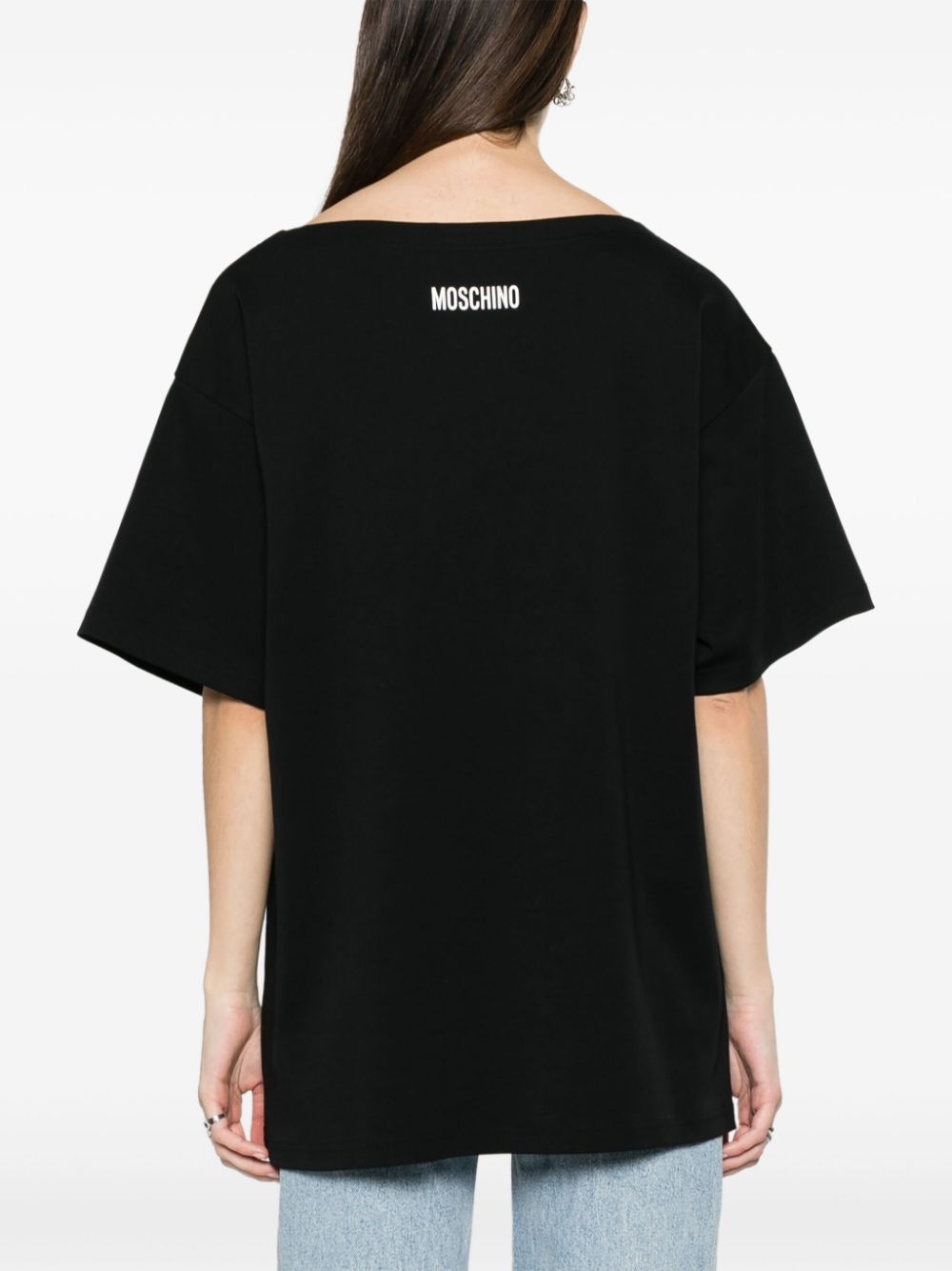 motif-print cotton T-shirt - 4