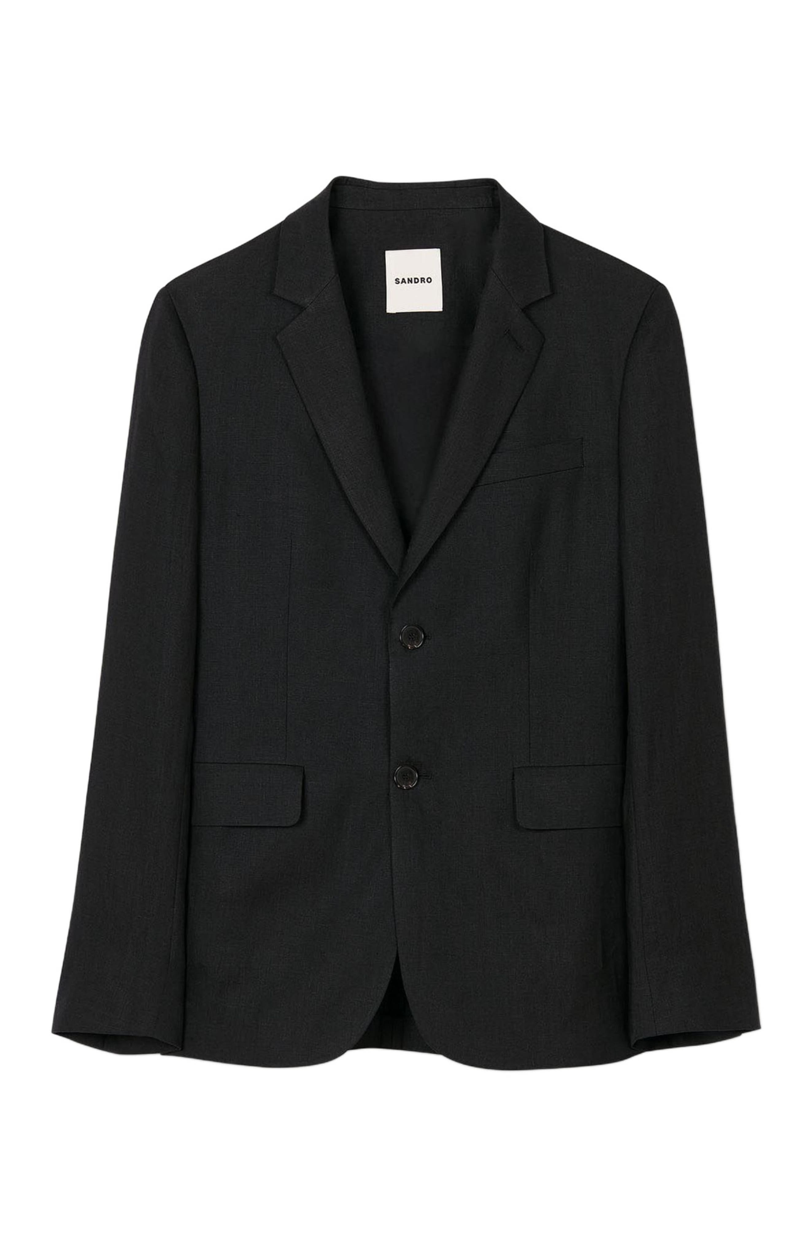 SANDRO Wool suit jacket in Black at Nordstrom - 5