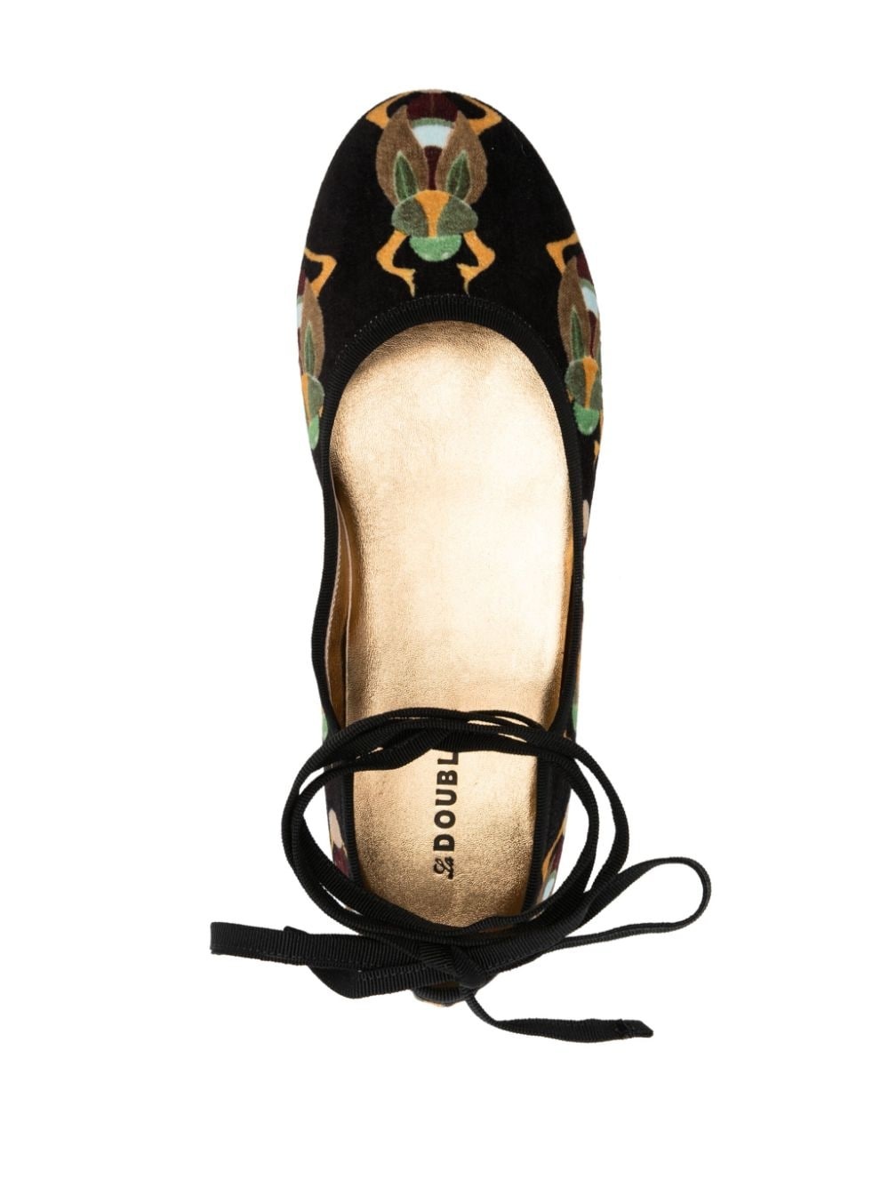 Winter velvet ballerina shoes - 4