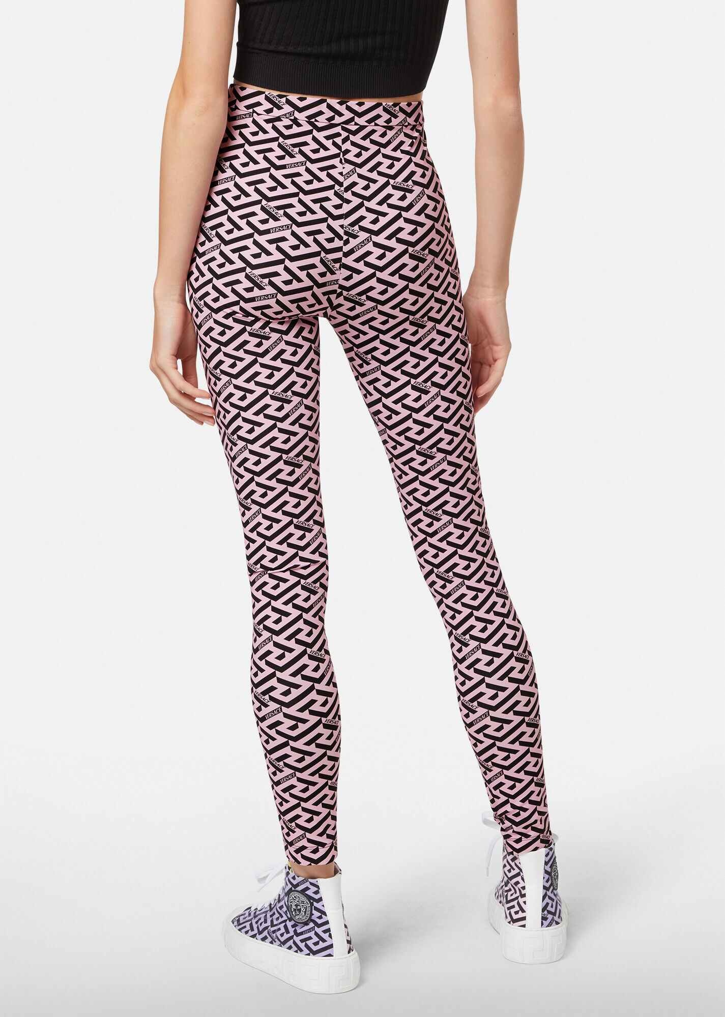 La Greca Print Leggings - 3