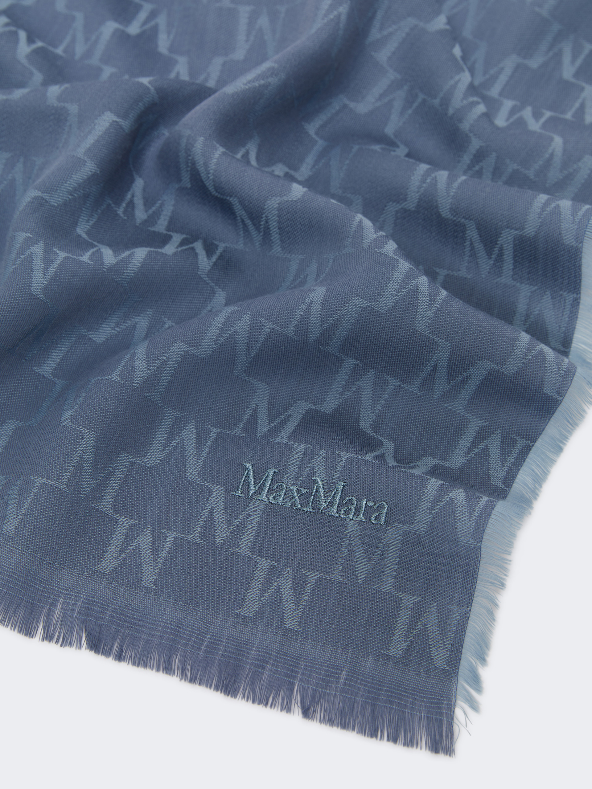 MAGICO Monogram wool stole - 3