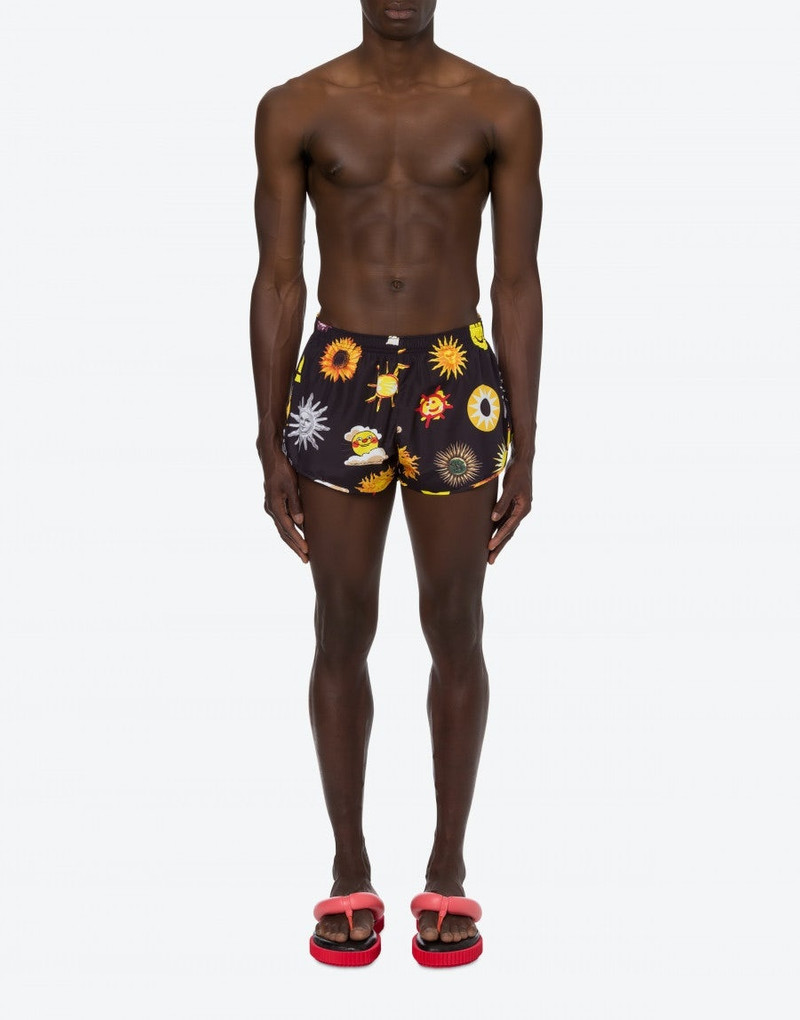 Moschino ALLOVER SUN SMILEY® BEACH BOXER outlook