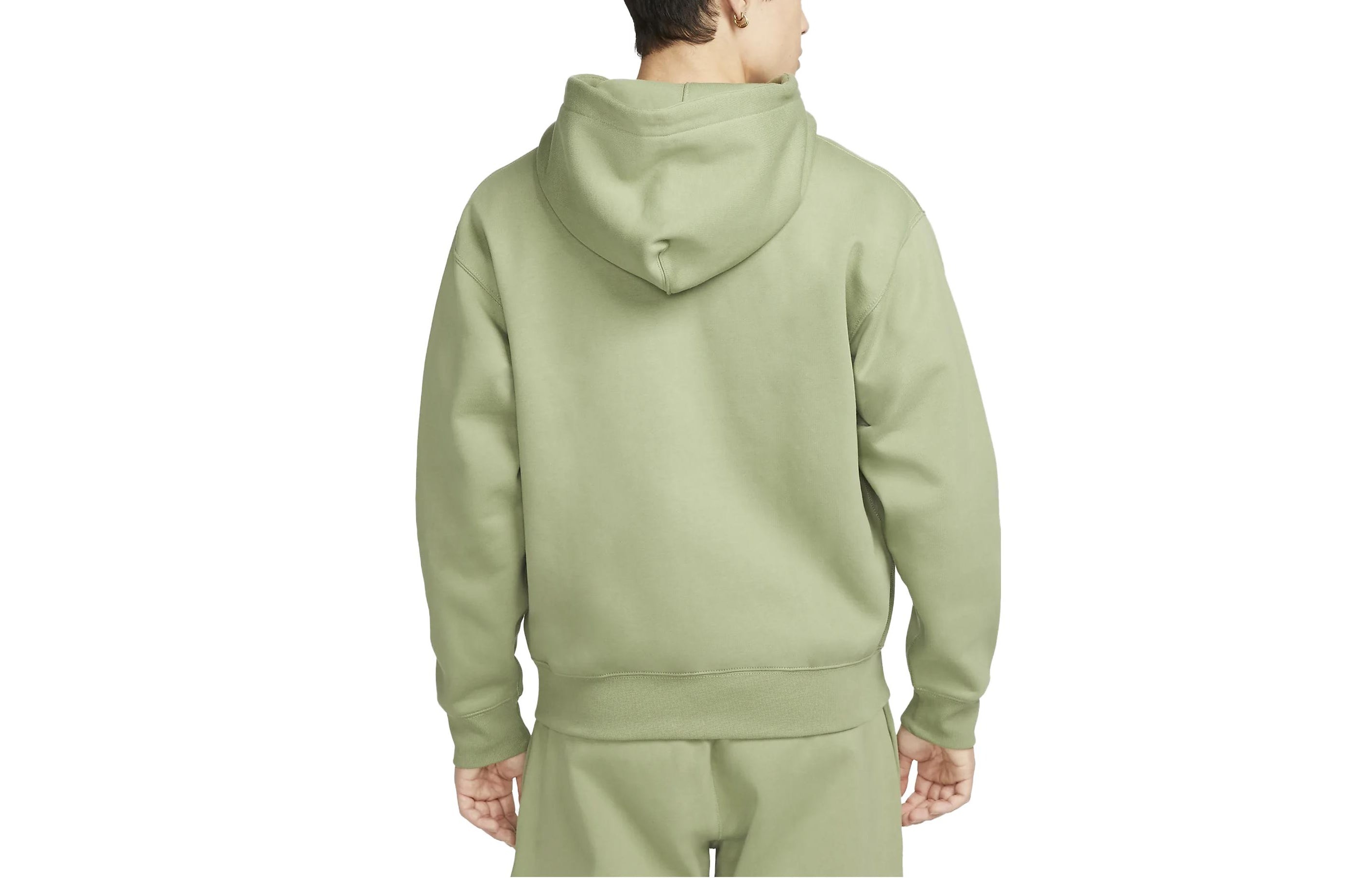 Nike Solo Swoosh Full-Zip Hoodie 'Oil Green' DR0404-386 - 4