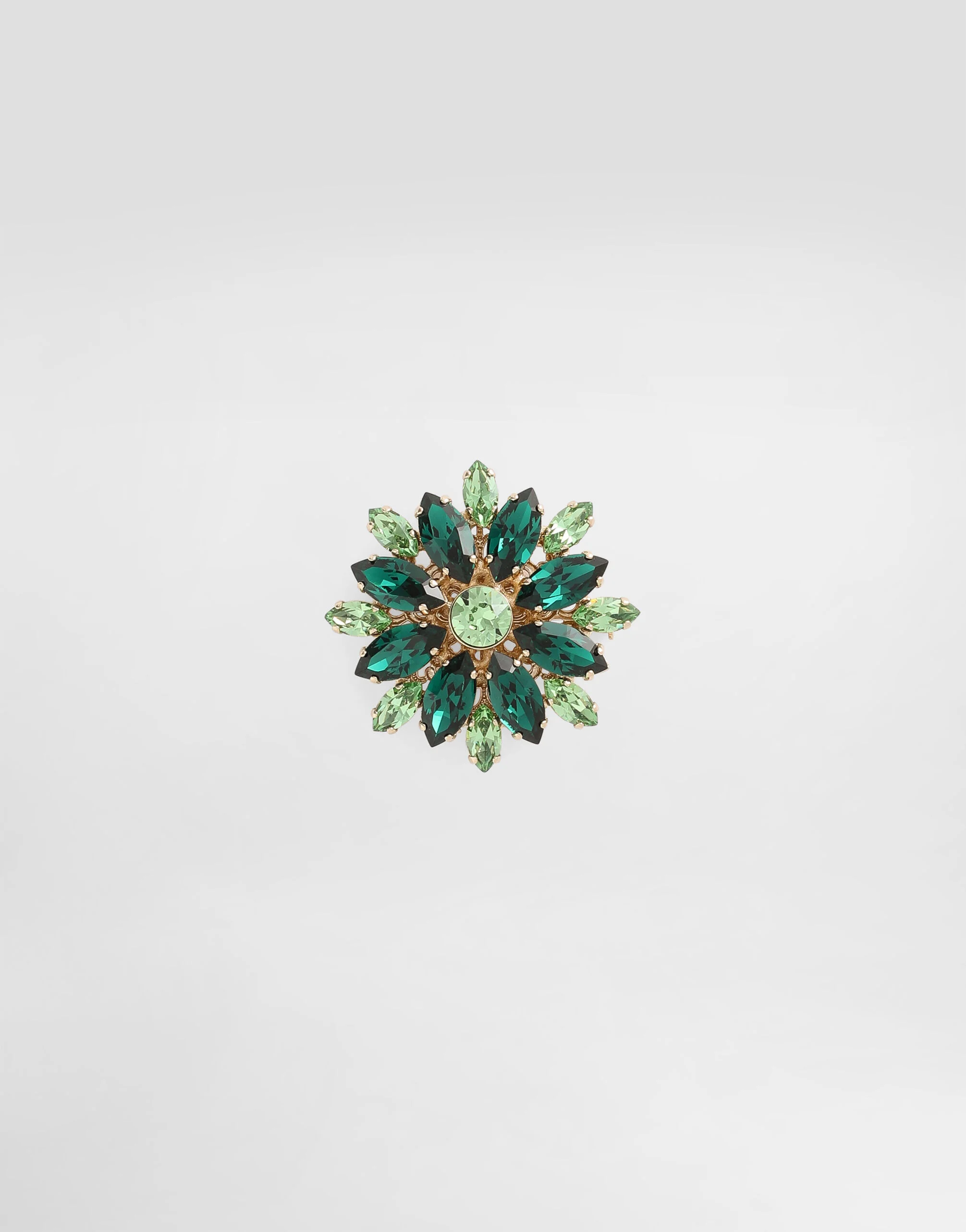 Brooch with rhinestones - 1