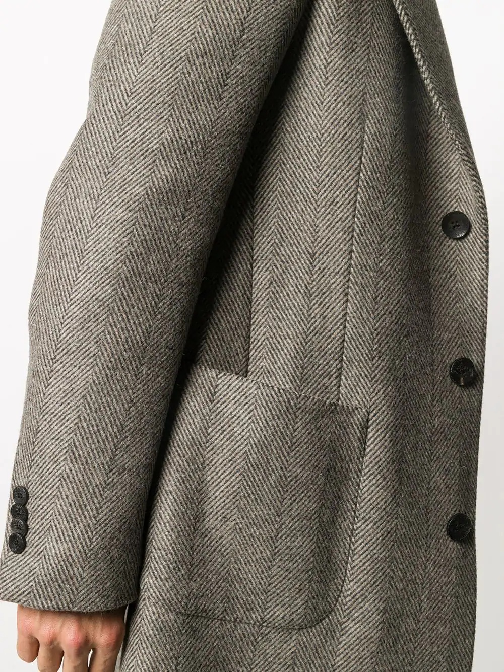 herringbone overcoat - 5