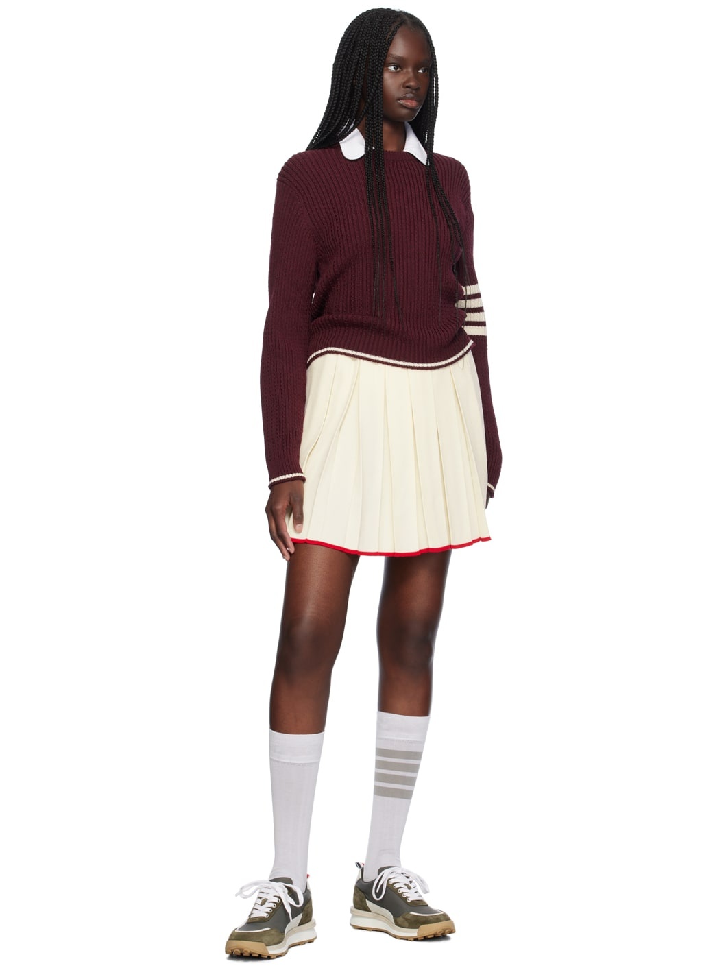 Off-White Pleated Miniskirt - 4