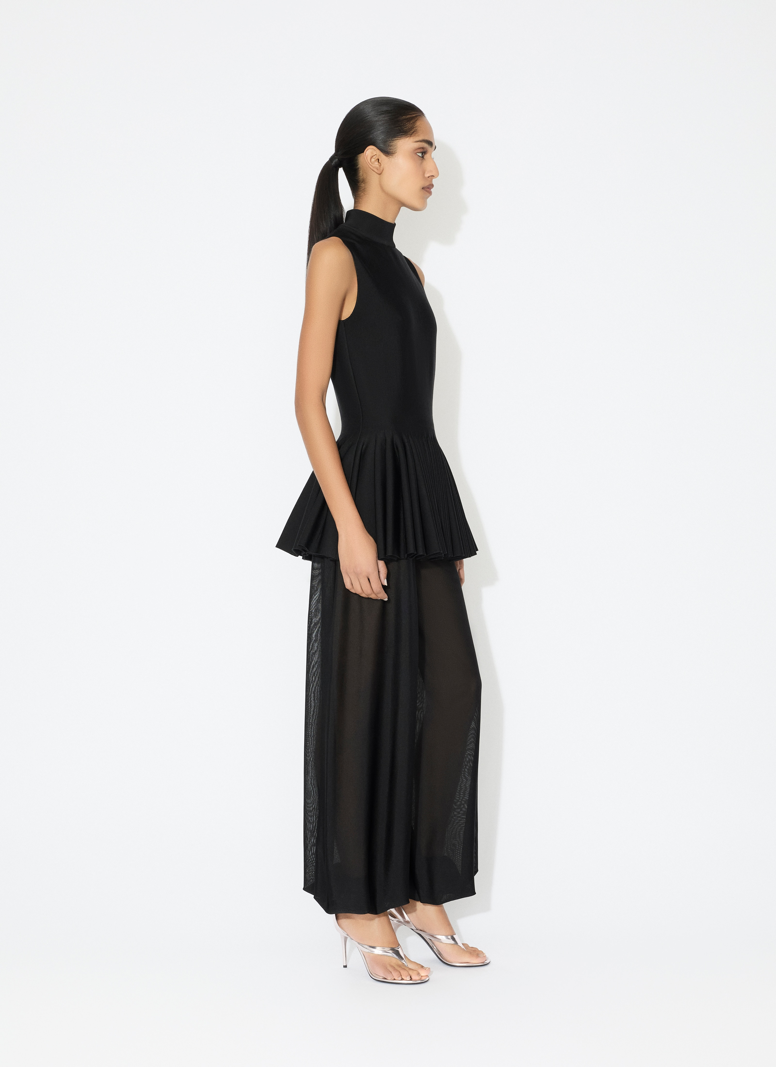 WOOL BLEND GODET TOP - 4