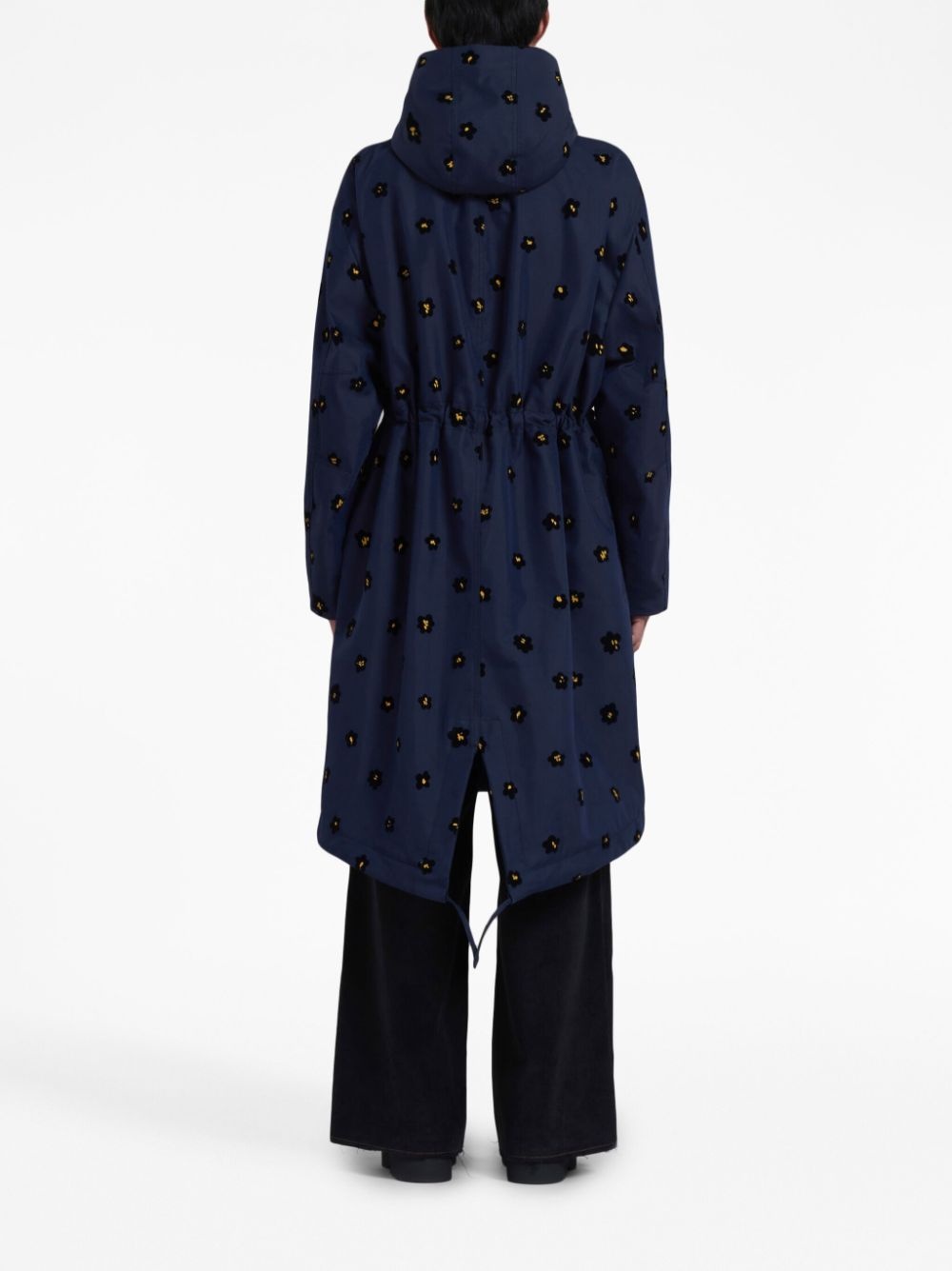 floral-print parka - 4