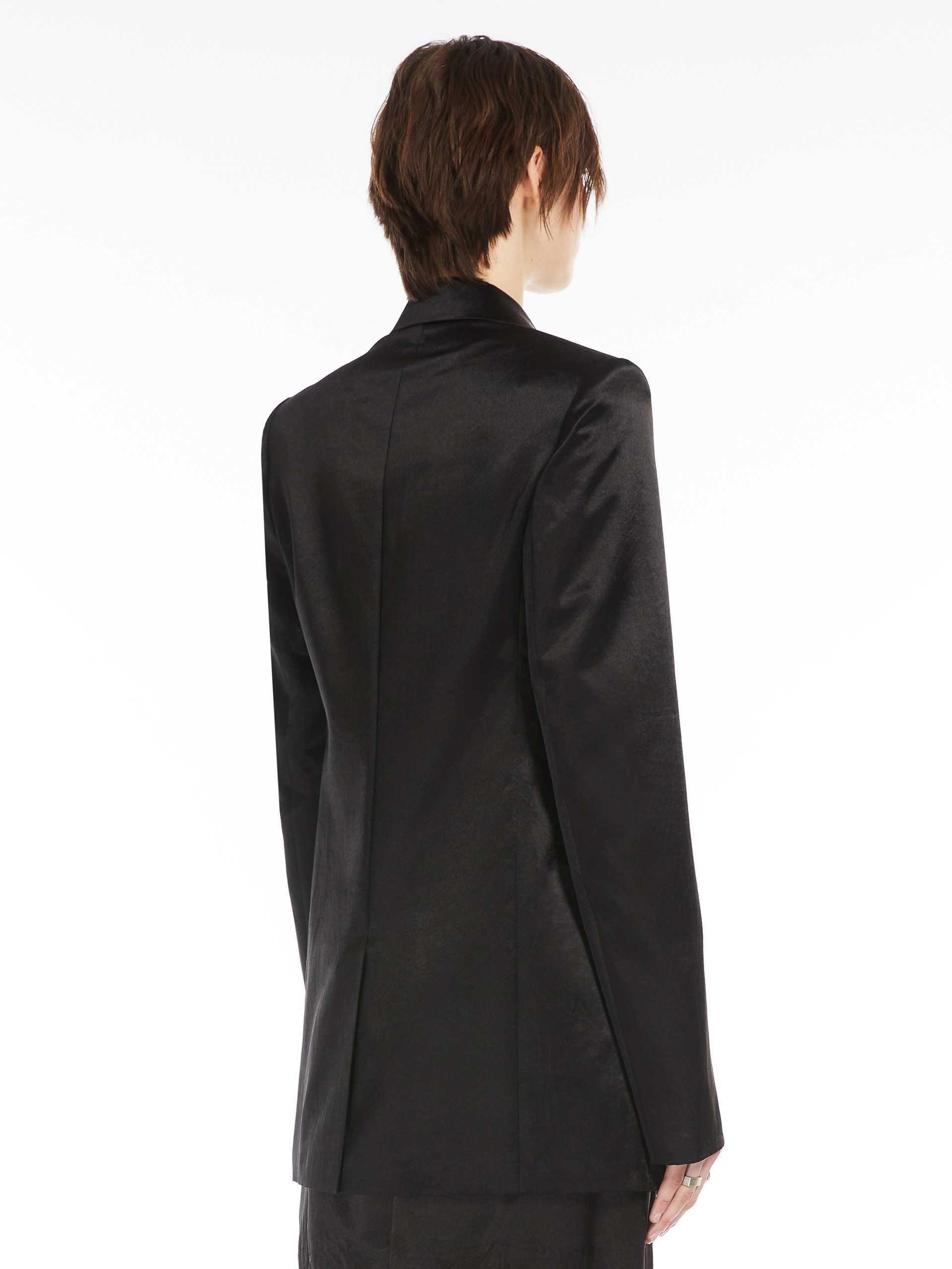 VOLANTE Washed satin blazer - 4