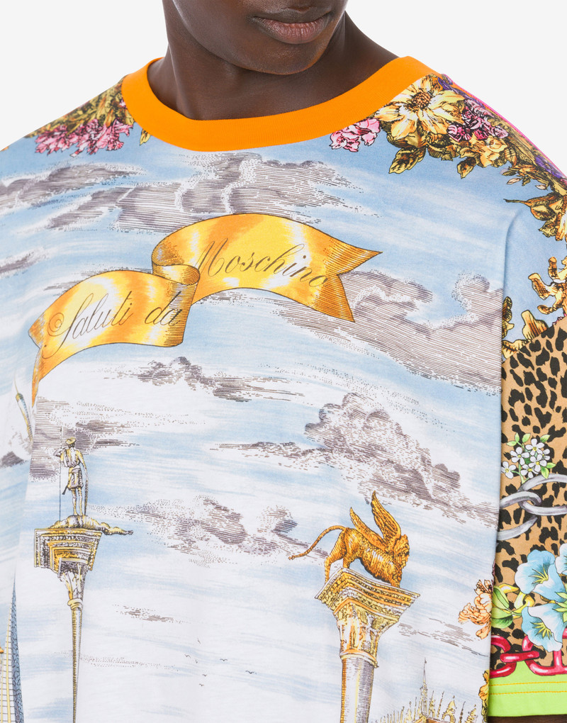 SCARF PRINT JERSEY T-SHIRT 4