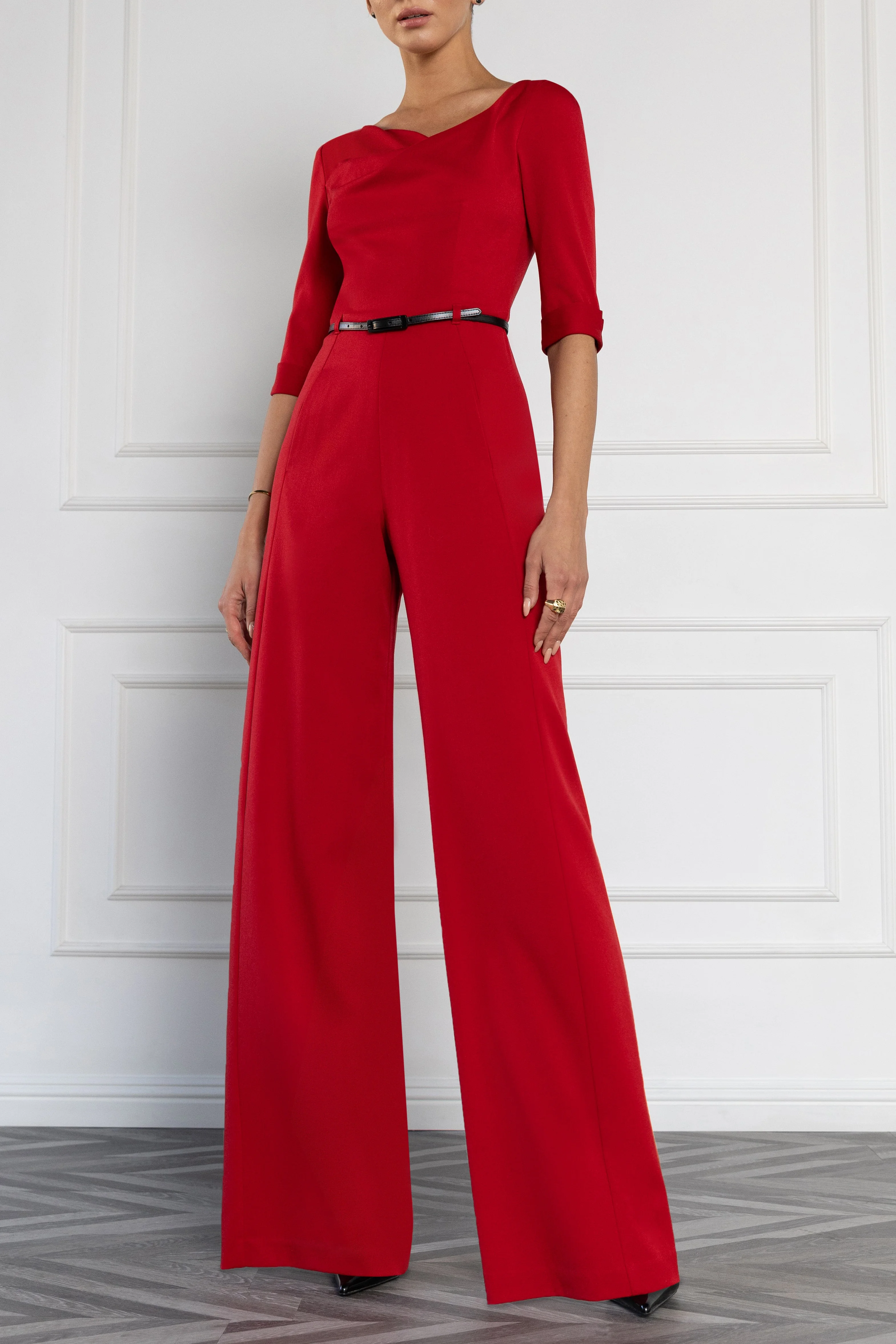 Classic 3/4 Sleeve Jackie O Jumpsuit - 1