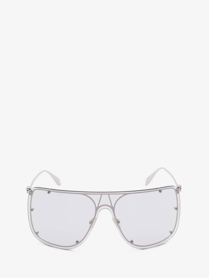 Skull Mask Sunglasses in Silver 1