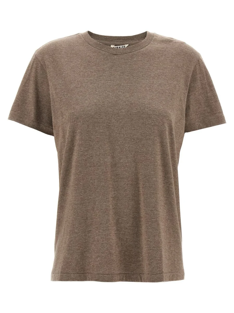 Auralee Mélange Cotton T-Shirt - 1
