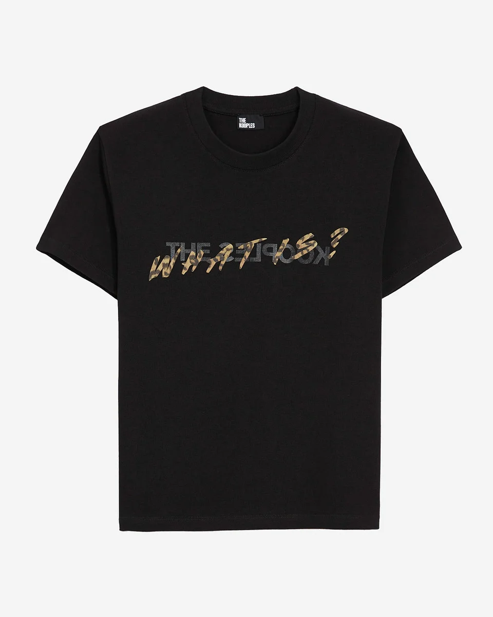 WHAT IS BLACK AND LEOPARD T-SHIRT - 1