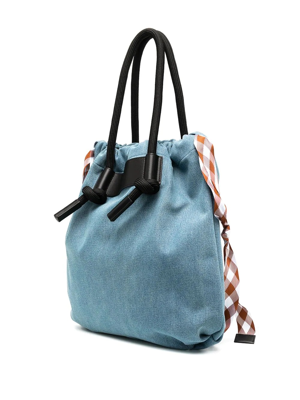 drawstring rope shoulder bag - 3