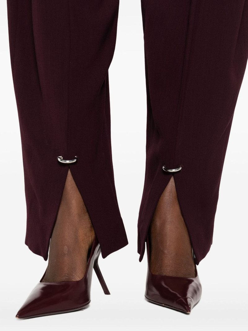 pleated split-hem trousers 5