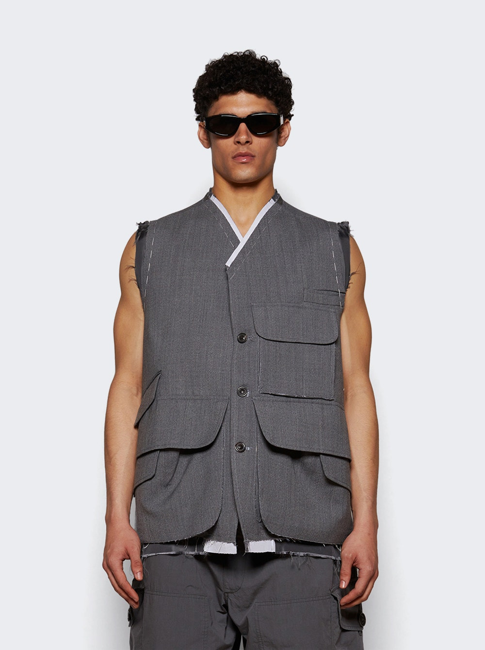 Gilet Vest Grey Melange - 2