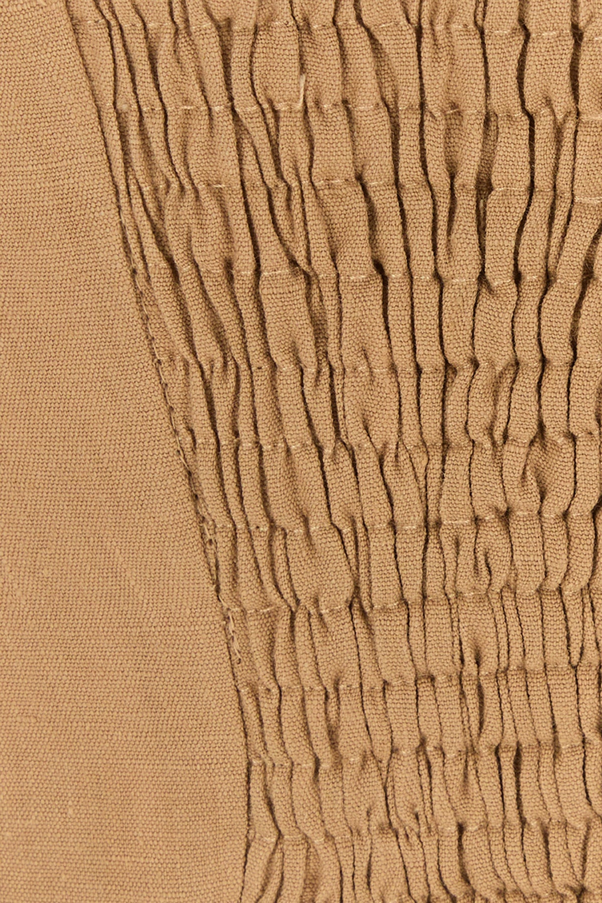 Camel linen Jirja crop-top - 3
