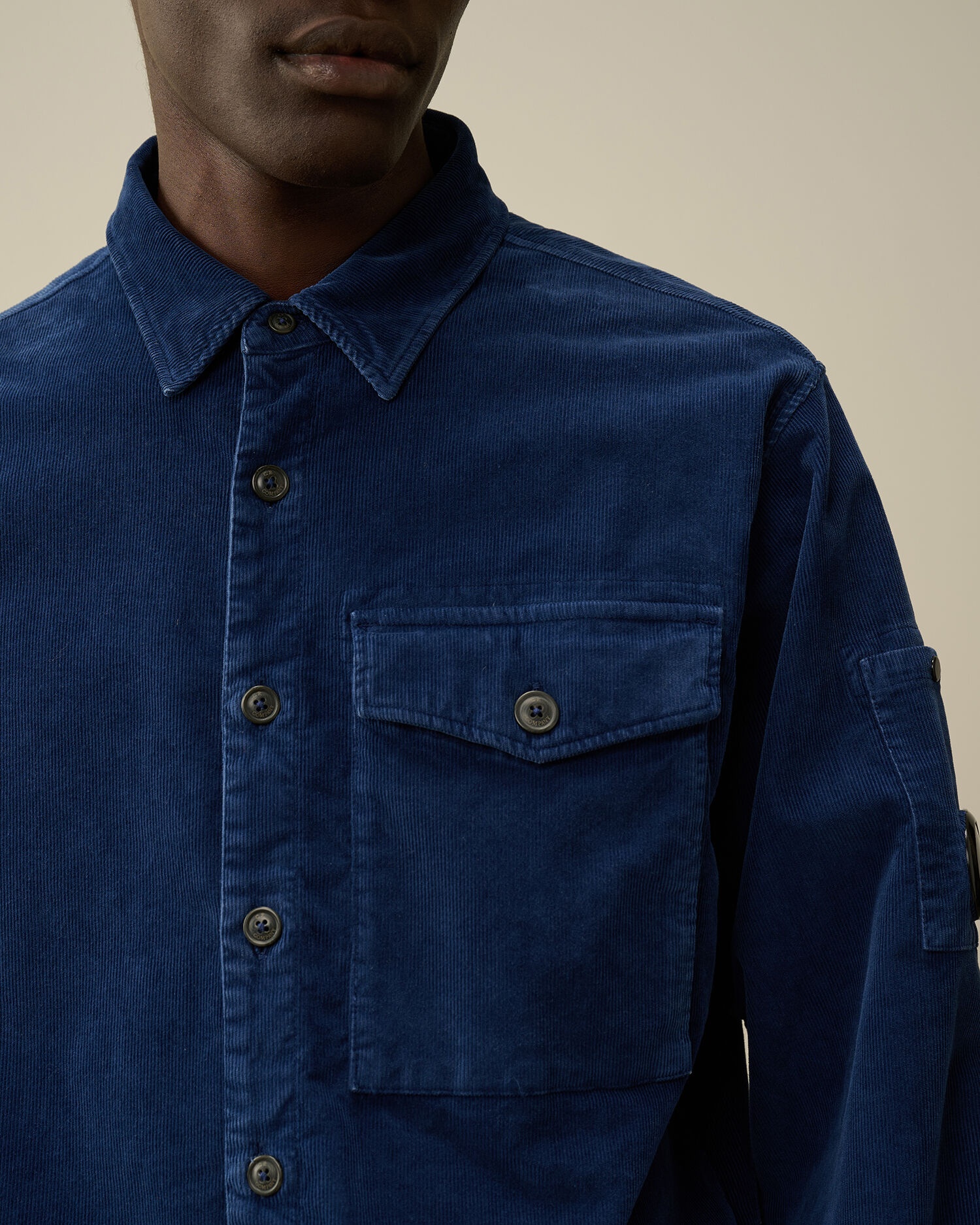 Corduroy Lens Buttoned Shirt - 4