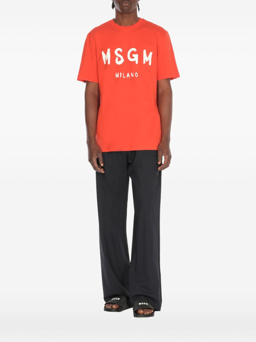 logo-print T-shirt - 1
