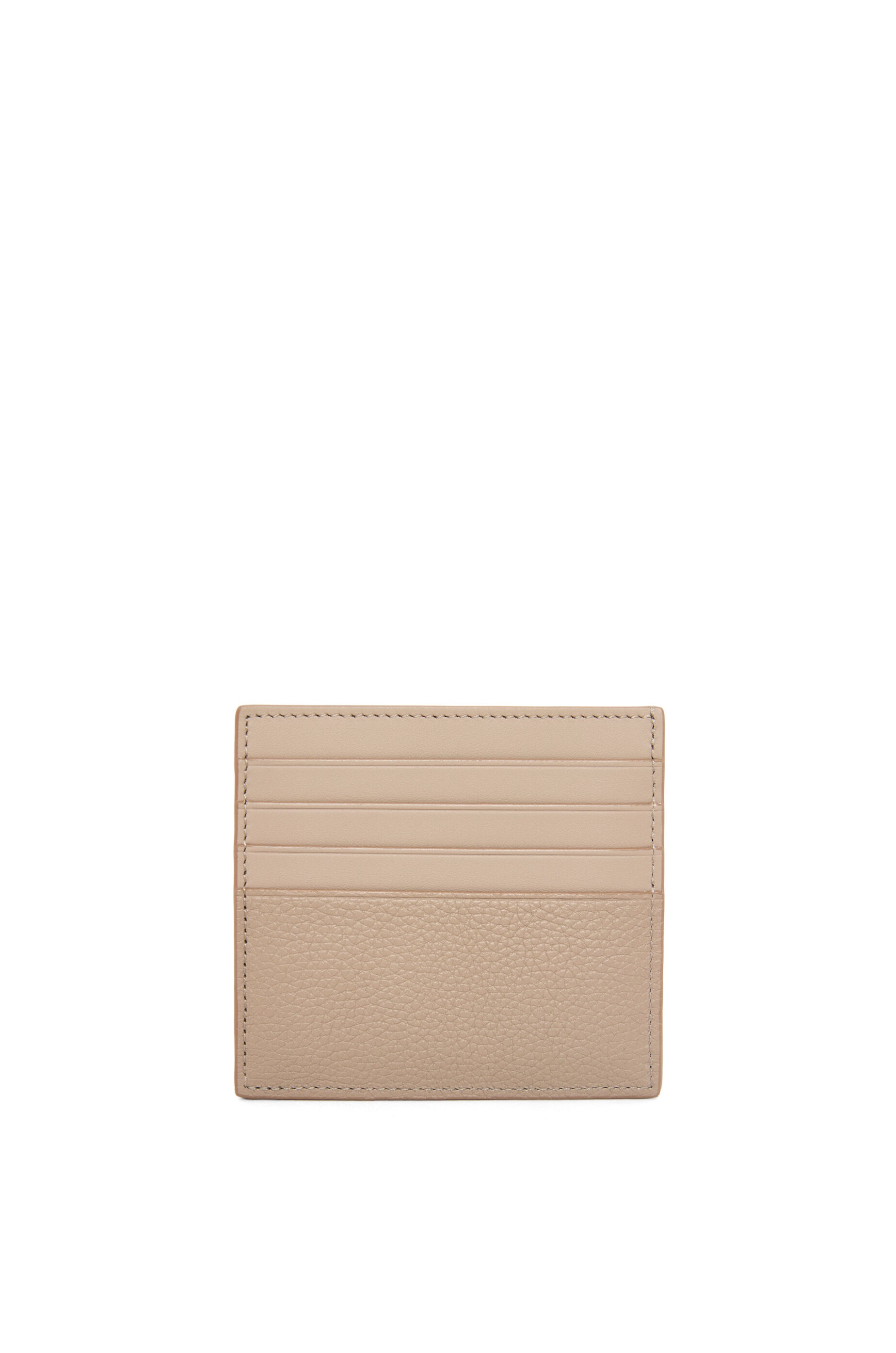 Open plain cardholder in soft grained calfskin - 3