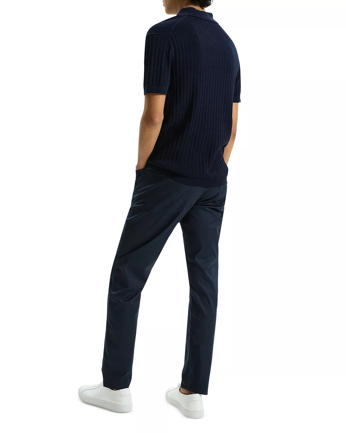 Short Sleeve Cable Polo - 2