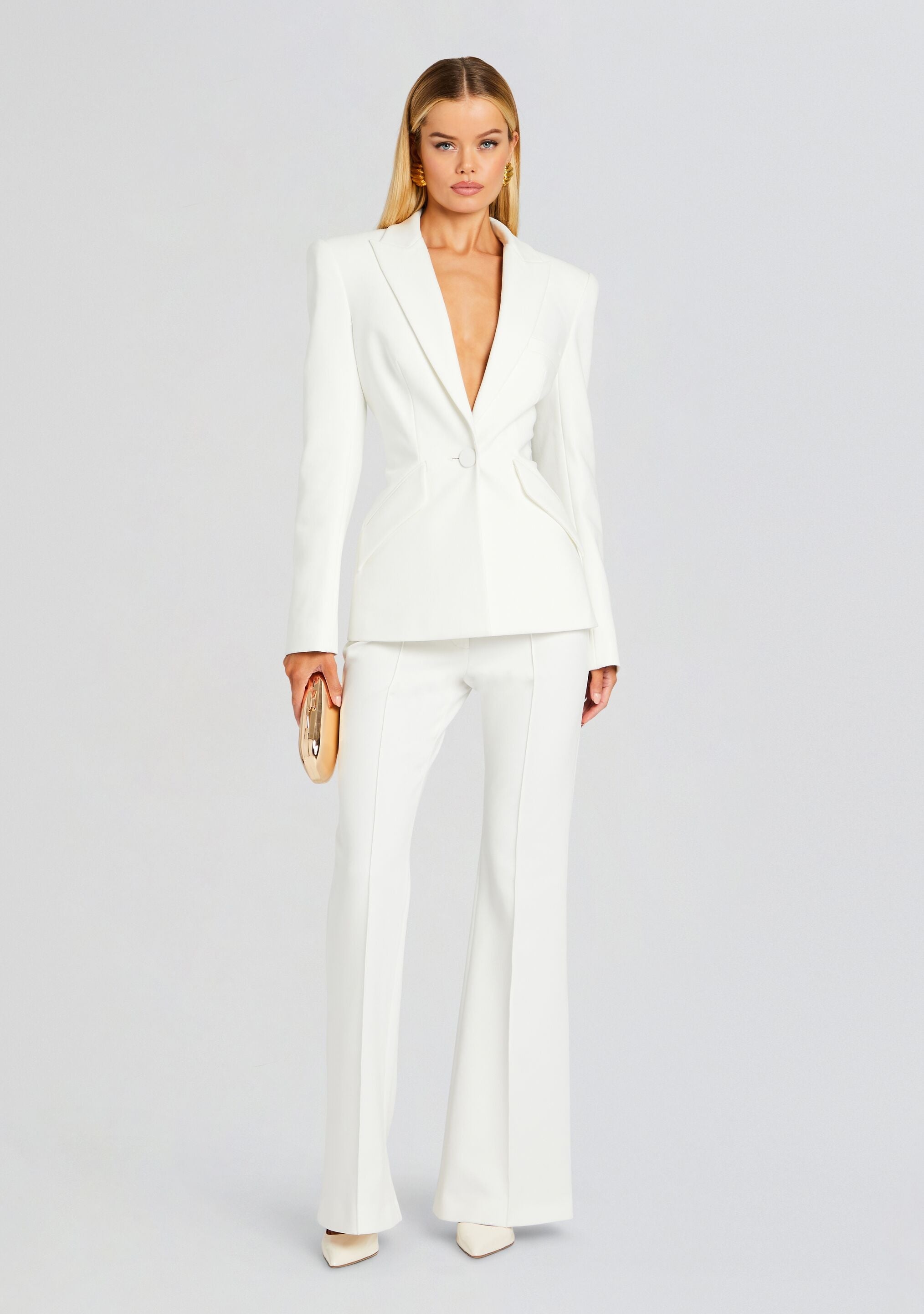 LIZZY LOW RISE FLARED TROUSERS - 2