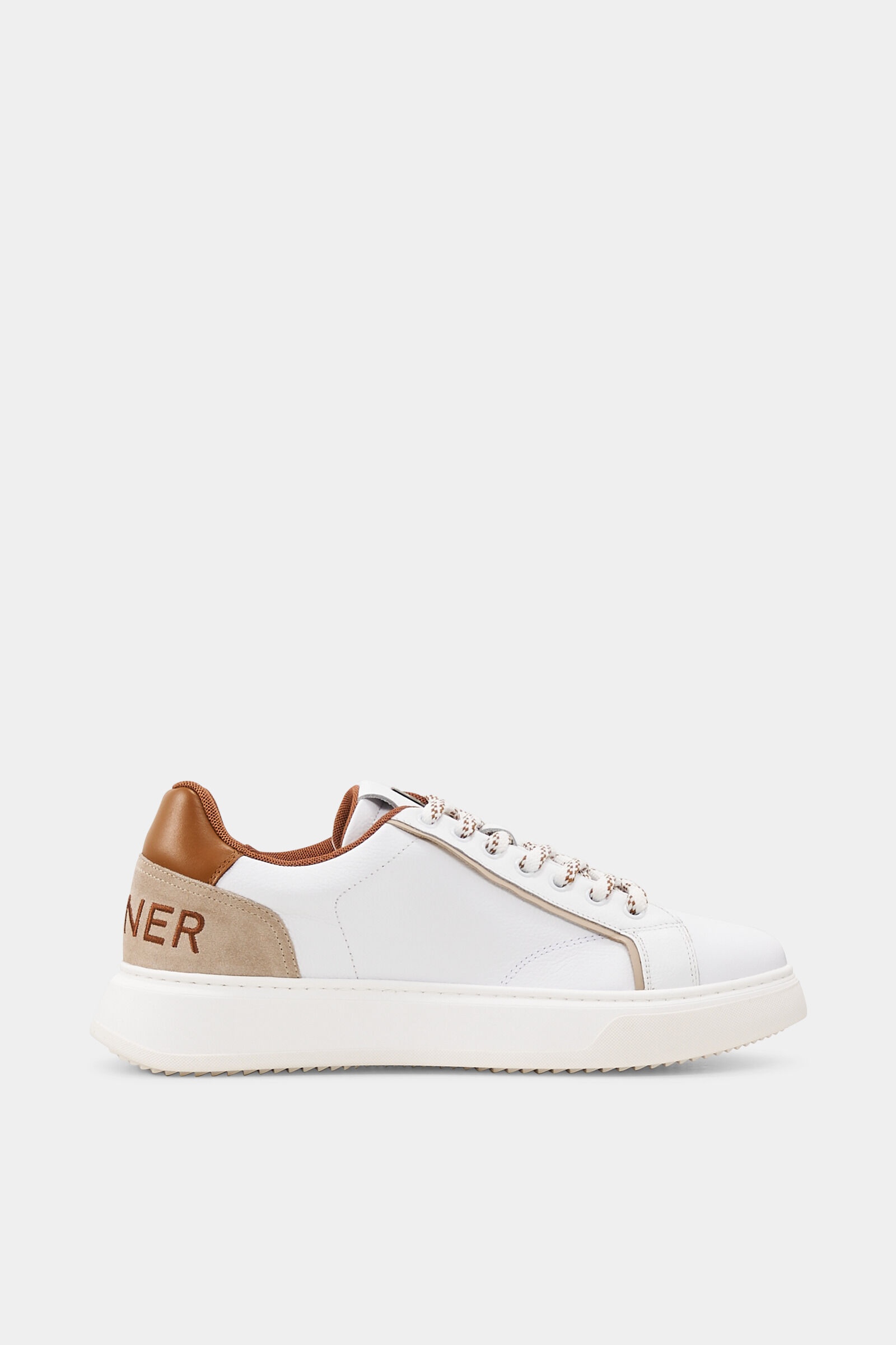 Milan sneakers in White/Cognac - 2