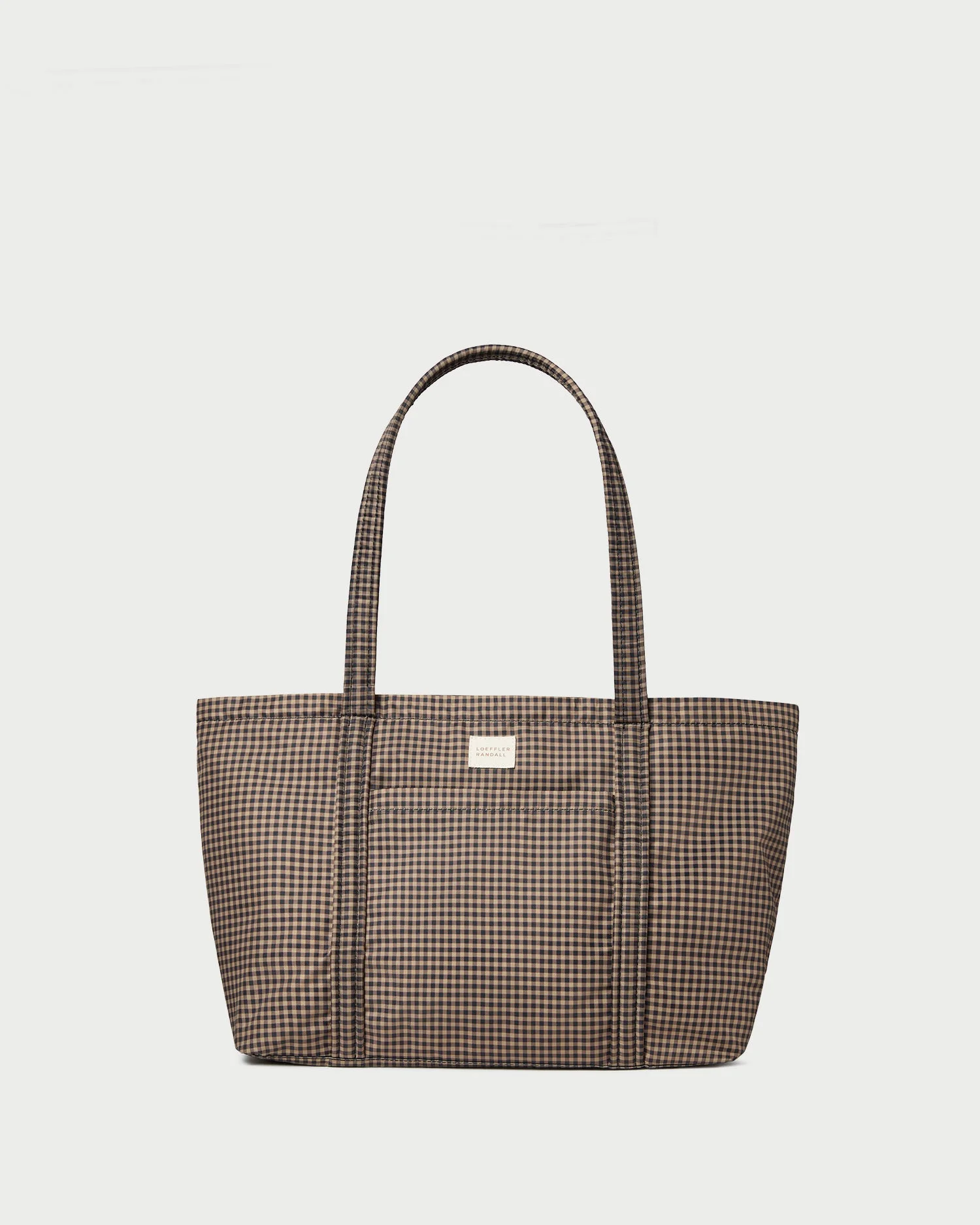 Mira Brown/Black Check Everyday Tote - 1