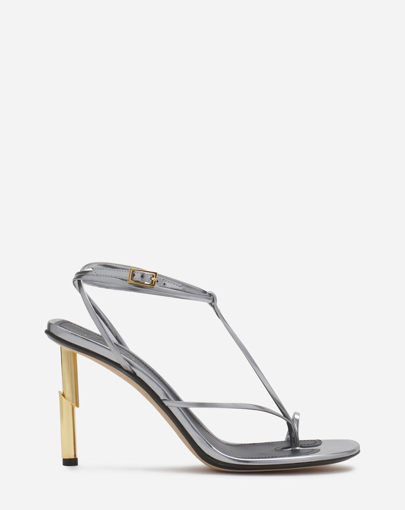 SEQUENCE BY LANVIN SANDALS IN METALLIC LEATHER 1