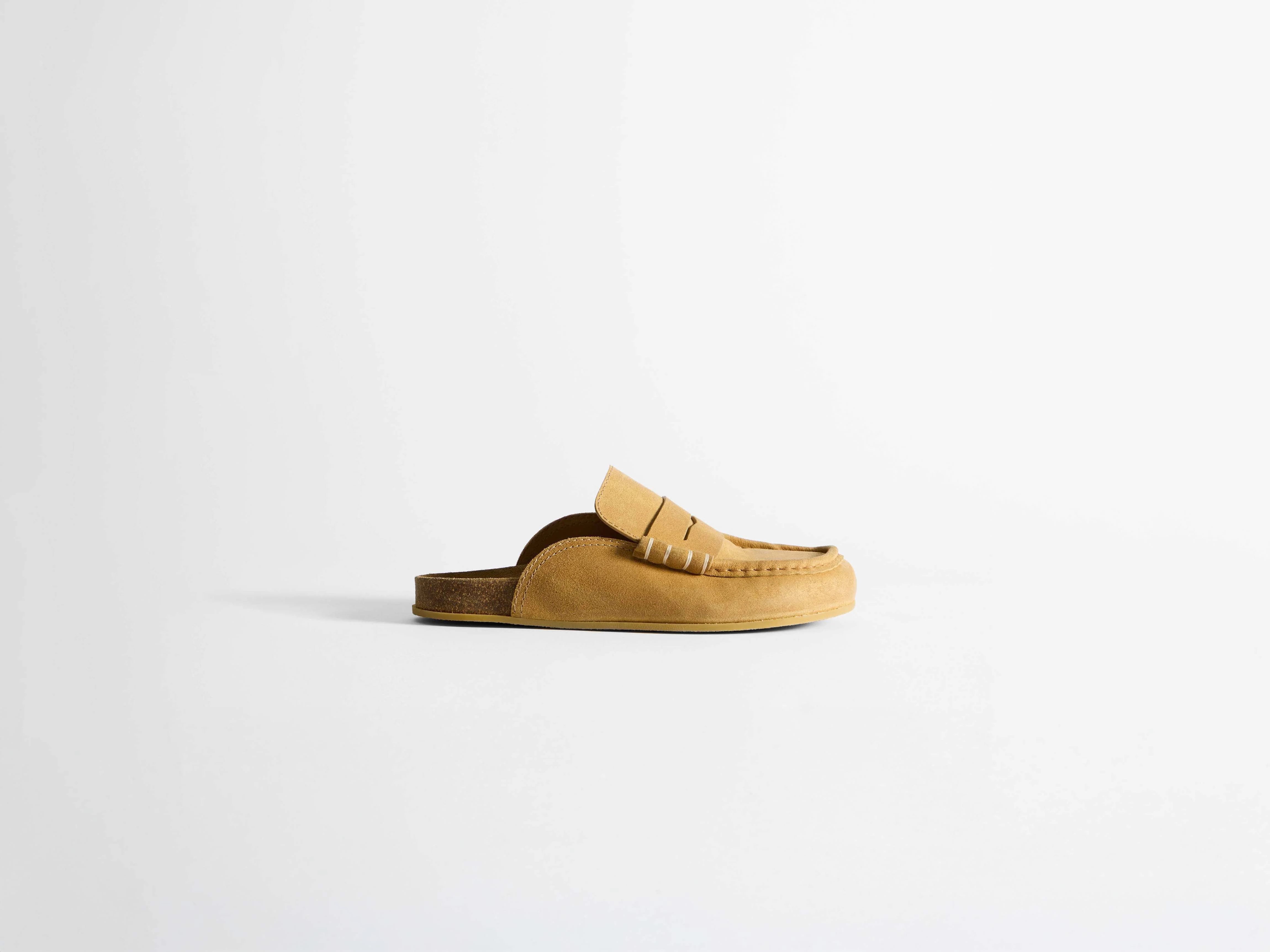 MENS STITCH LOAFER IN MUSTARD - 1