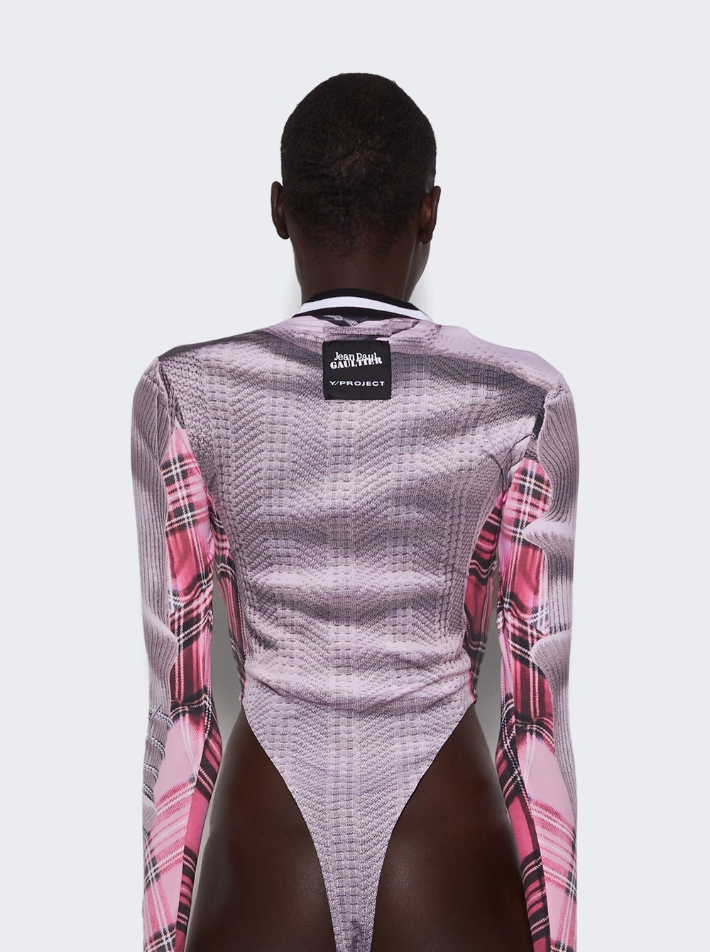 X Jean Paul Gaultier Trompe-l'oeil Cardigan Bodysuit Pink - 5