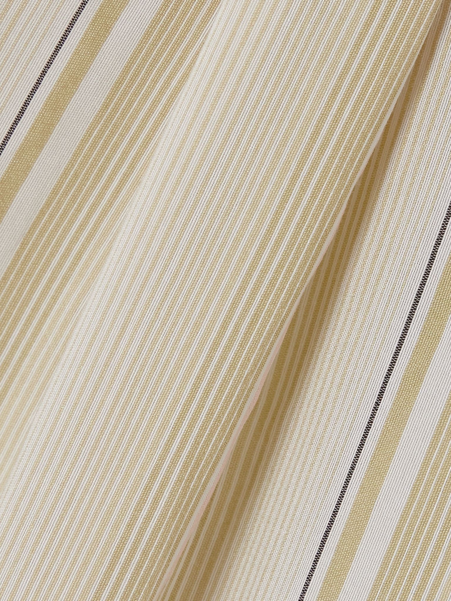 Striped woven shirt Green - 4