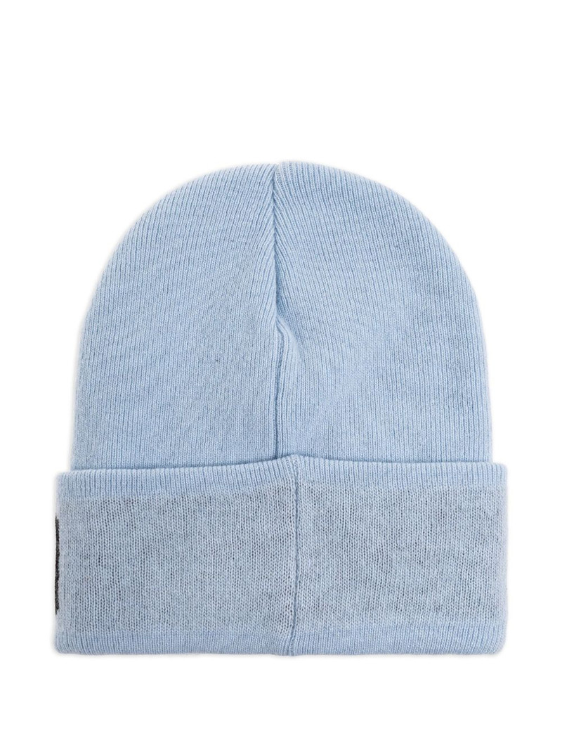 Moschino logo-embroidered beanie hat outlook
