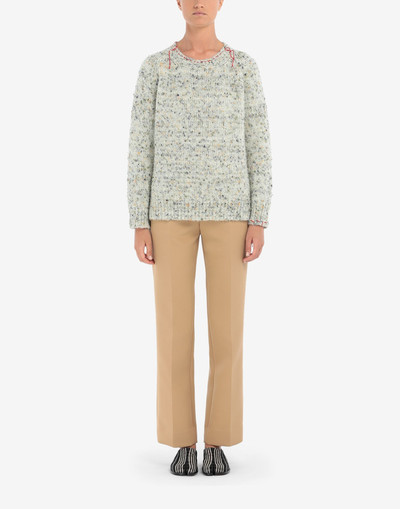 Maison Margiela Speckled knit sweater outlook