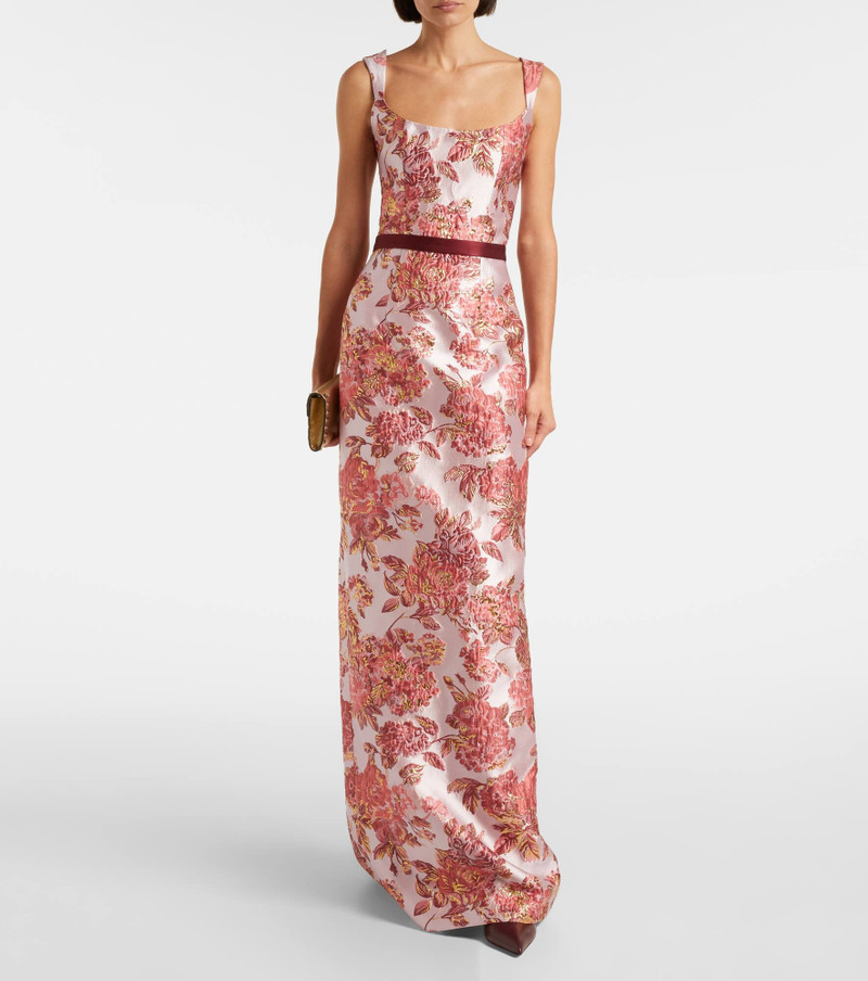 markarian Robin floral brocade gown outlook