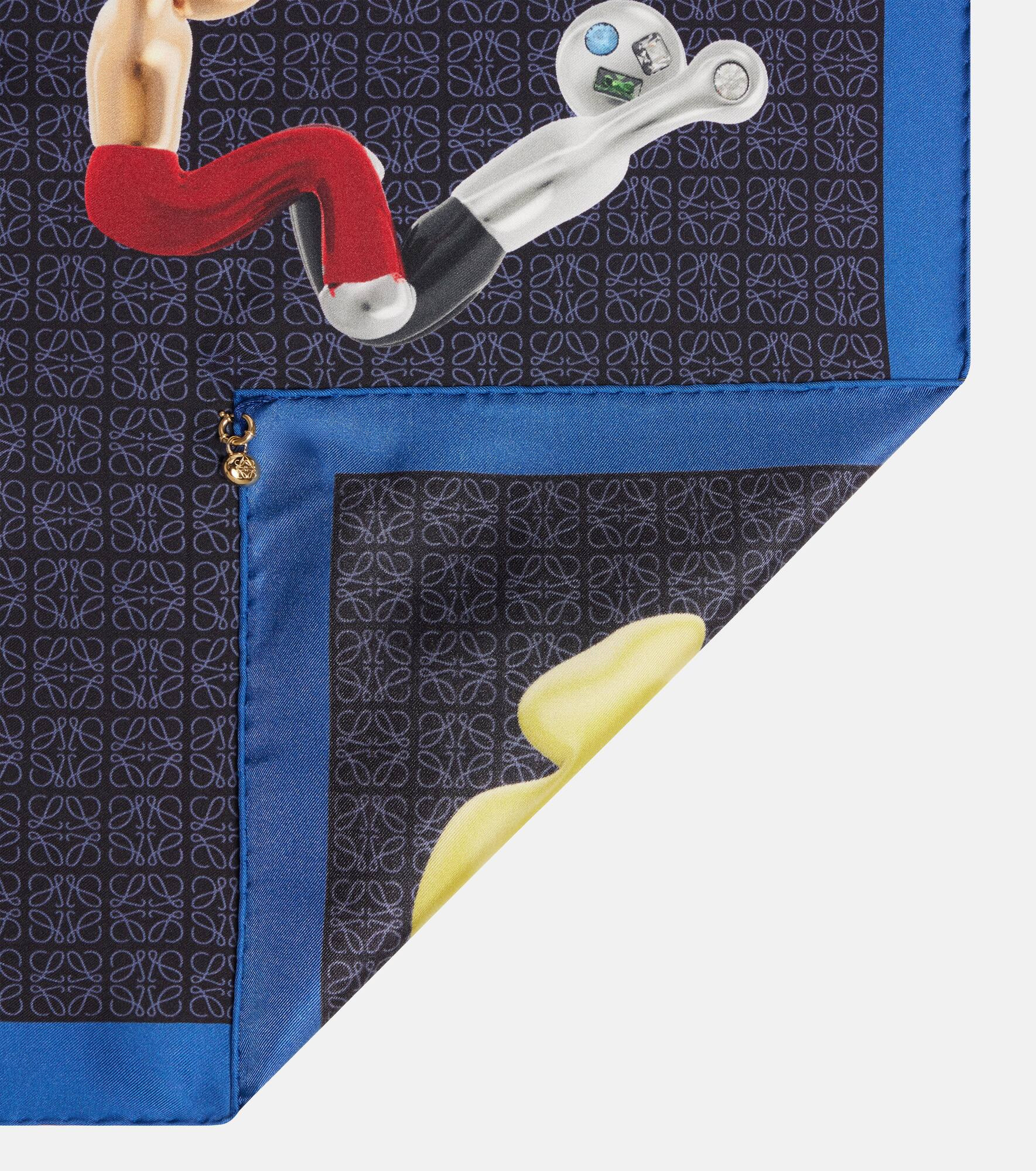 Logo silk twill scarf - 5