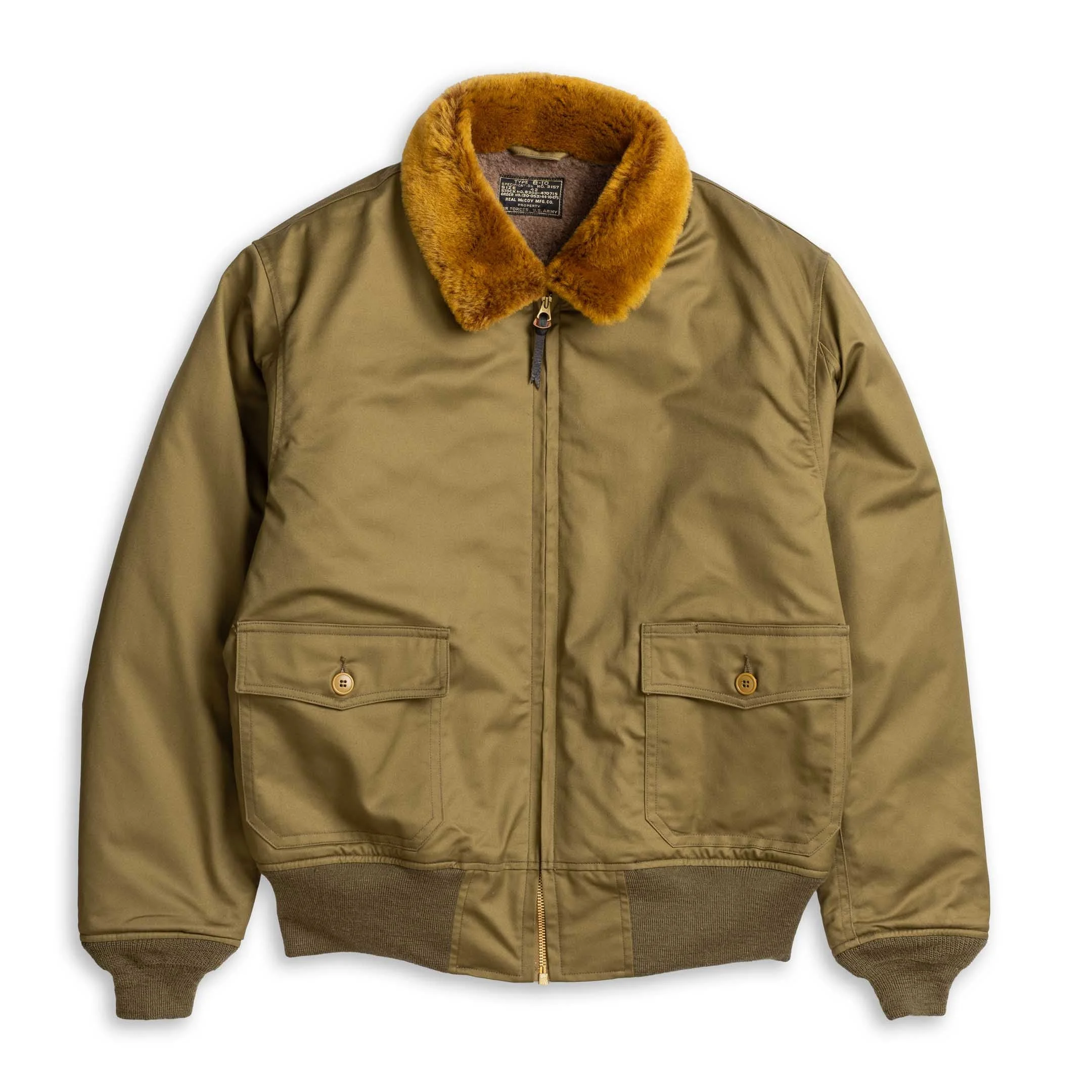 The Real McCoy's Type B-10 Real McCoy MFG. Co. Olive - 1