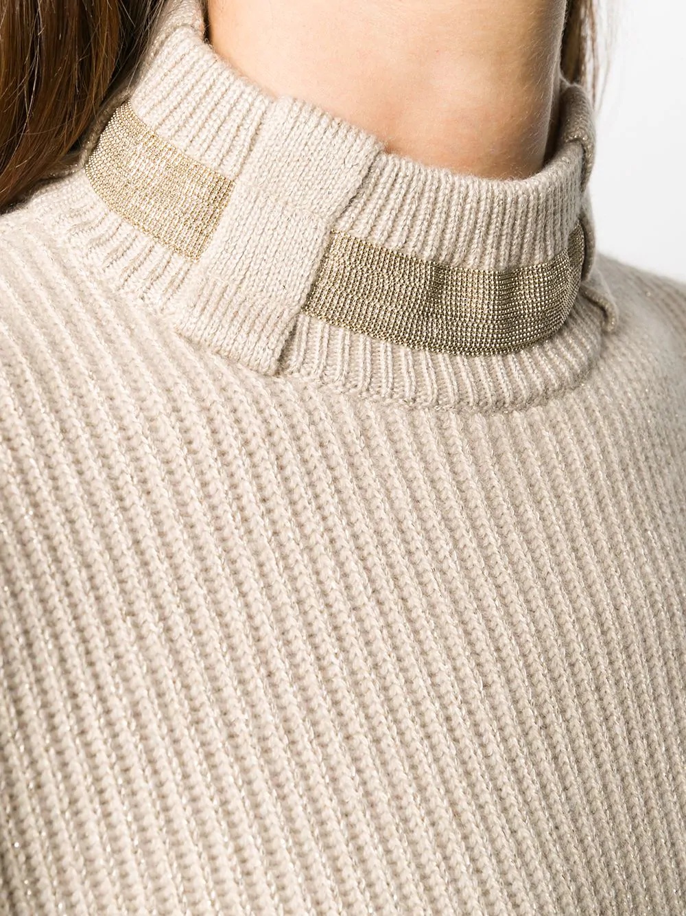 high neck knitted jumper - 5