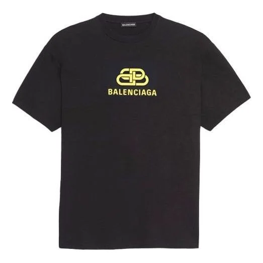 Balenciaga Interlocked BB Regular Fit T-shirt 'Black' 578139TEV481361 - 1