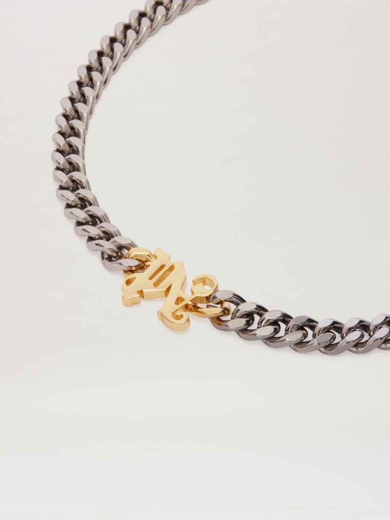 Gold Monogram necklace 3