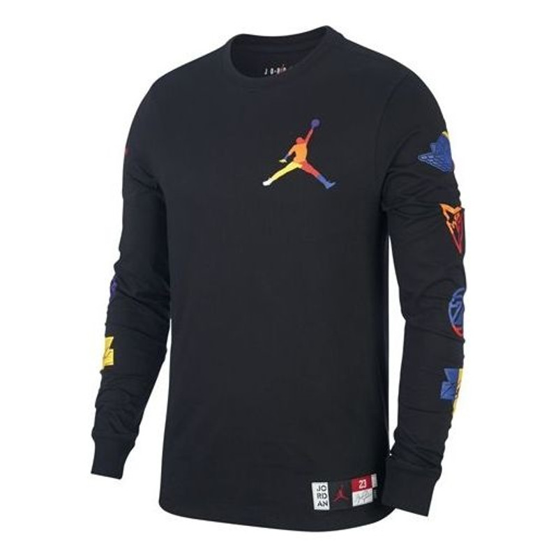 Air Jordan Colorful Long Sleeves Black AT8939-010 - 1