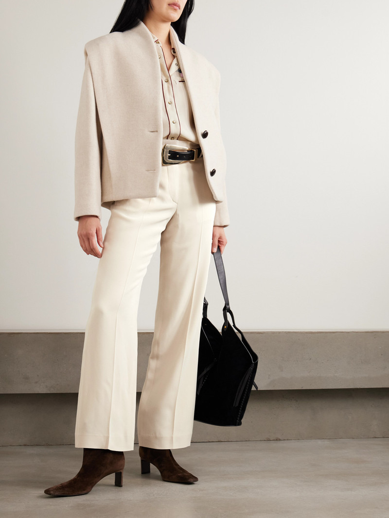 Isabel Marant Noanda Crepe Straight-leg Pants outlook