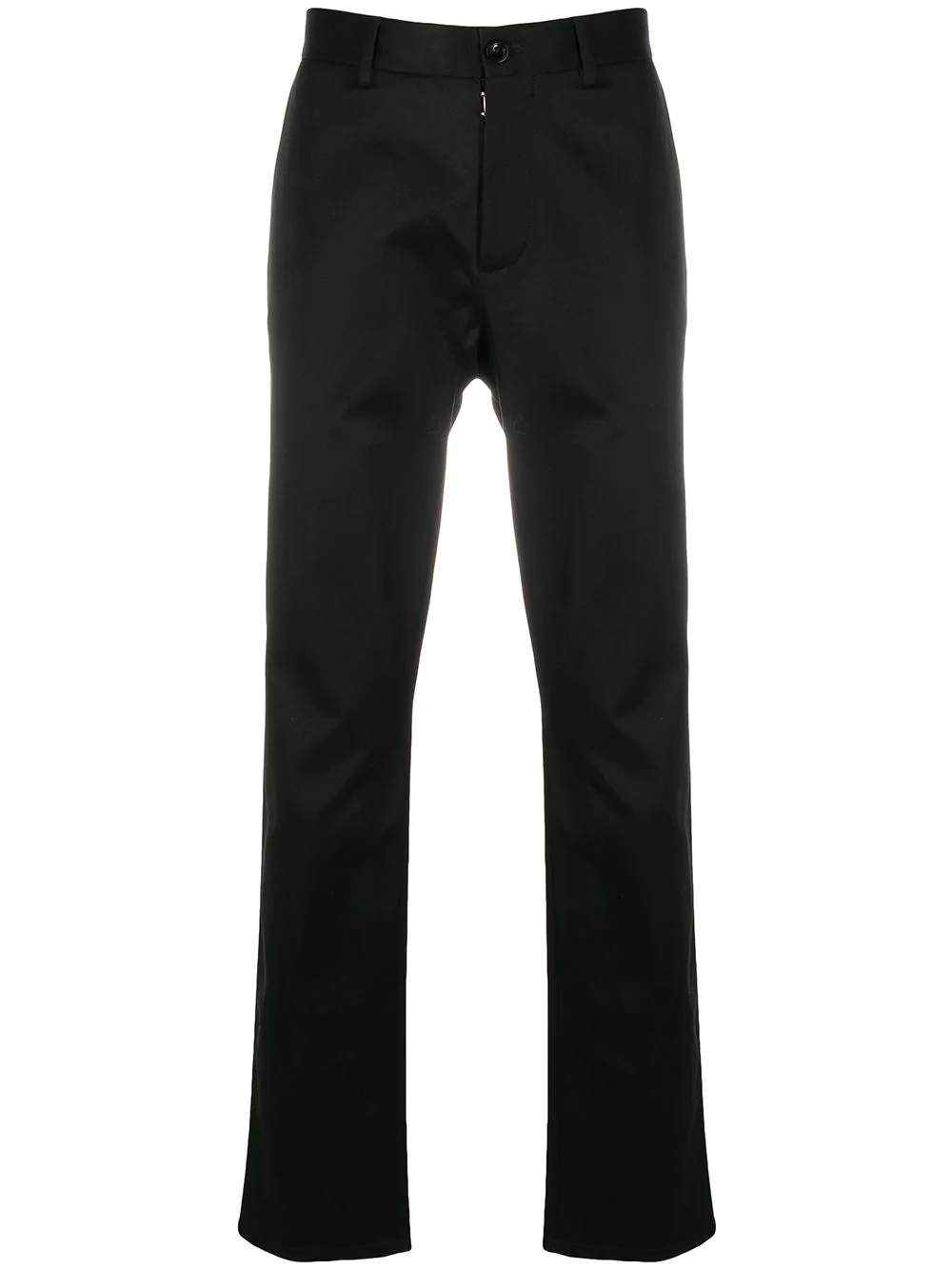 slim-fit straight-leg trousers - 1