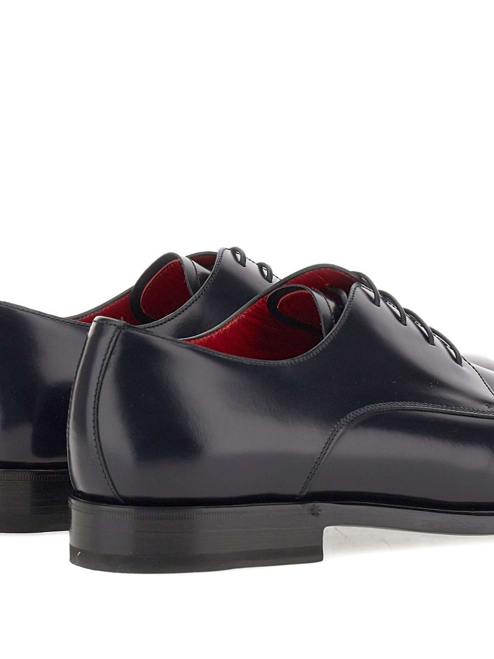 leather lace-up derby shoes - 4